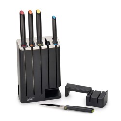 Conj. de 5 Facas com Afiador em Cerâmica – Multicolorido – Joseph Joseph