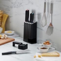 Conj. de 5 Facas com Afiador em Cerâmica – Multicolorido – Joseph Joseph