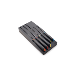 Conjunto de 5 Facas com Suporte para Gaveta – Preto – Elevate – Joseph Joseph