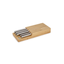 Conjunto de 5 Facas e Bloco – Steel Bamboo – Elevate – Joseph Joseph
