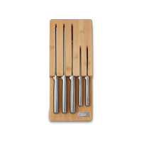 Conjunto de 5 Facas e Bloco – Steel Bamboo – Elevate – Joseph Joseph
