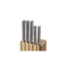 Conjunto de 5 Facas e Bloco Vertical – Steel Bamboo – Elevate – Joseph Joseph