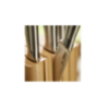 Conjunto de 5 Facas e Bloco Vertical – Steel Bamboo – Elevate – Joseph Joseph
