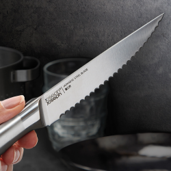 Conjunto de 5 Facas e Bloco Vertical – Steel Bamboo – Elevate – Joseph Joseph