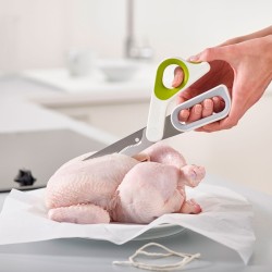 Tesoura de Cozinha Multiusos – Branco e Verde – Powergrip – Joseph Joseph