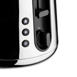 Torradeira – Aço Inoxidável e Preto – Toru – Alessi