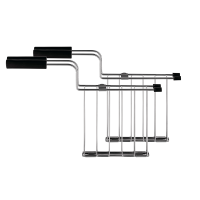 Conjunto de 2 Pinças para Torradeira – Preto – Toru – Alessi