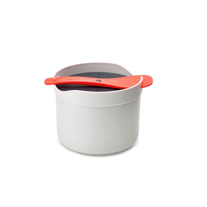 Cozedor de Arroz para Micro-ondas – Branco e Laranja – M-Cuisine – Joseph Joseph