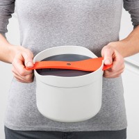 Cozedor de Arroz para Micro-ondas – Branco e Laranja – M-Cuisine – Joseph Joseph