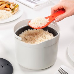 Cozedor de Arroz para Micro-ondas – Branco e Laranja – M-Cuisine – Joseph Joseph