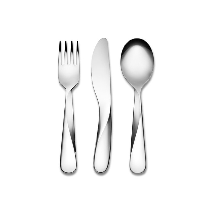 Conjunto de Talheres Criança – Laranja – Giro Kids – Alessi