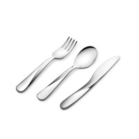 Conjunto de Talheres Criança – Laranja – Giro Kids – Alessi