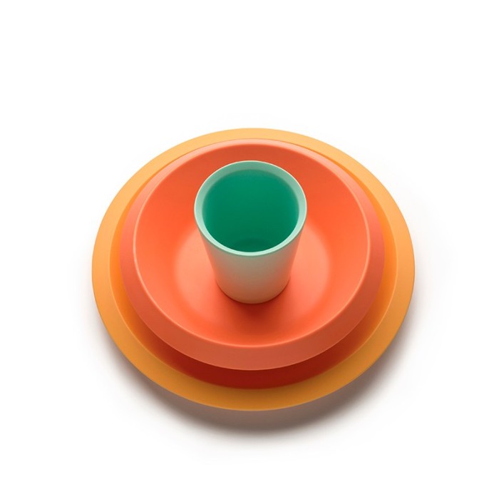 Conjunto de Refeição Criança S1 – Laranja – Giro Kids – Alessi