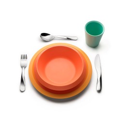 Conjunto de Refeição Criança S1 – Laranja – Giro Kids – Alessi