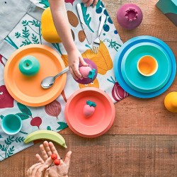 Conjunto de Refeição Criança S1 – Laranja – Giro Kids – Alessi