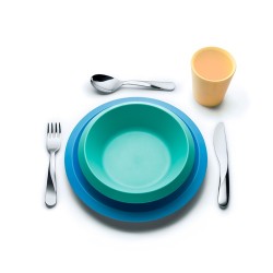 Conjunto de Refeição Criança S2 – Verde – Giro Kids – Alessi