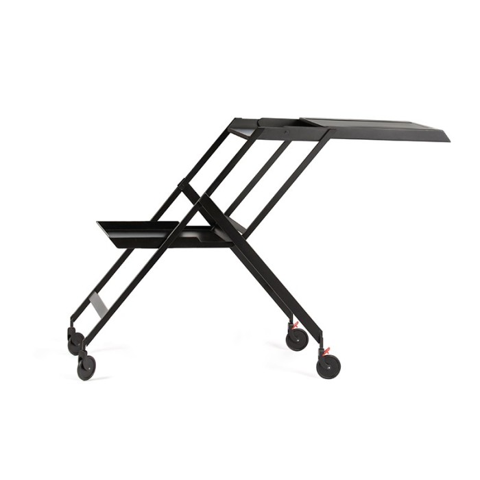 Carrinho de Serviço Dobrável – Preto – Plico – Alessi