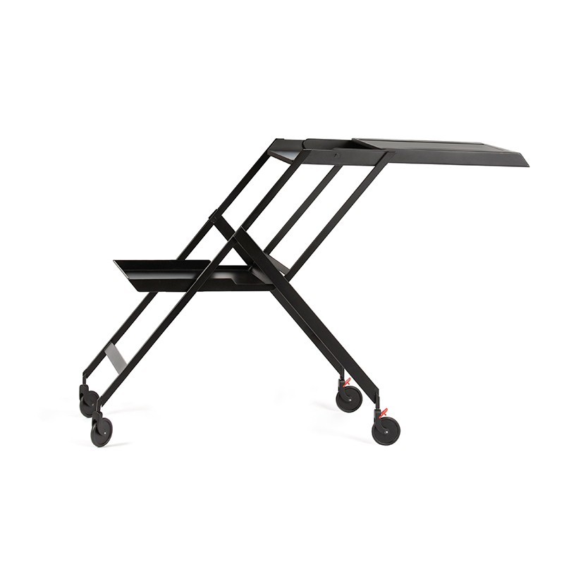 Carrinho de Serviço Dobrável – Preto – Plico – Alessi