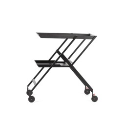 Carrinho de Serviço Dobrável – Preto – Plico – Alessi
