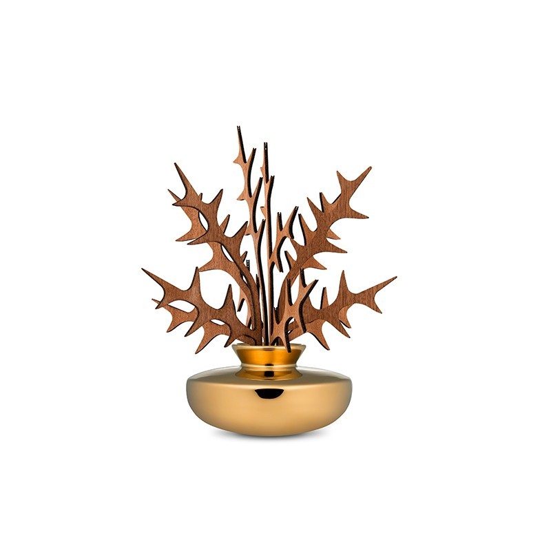 Difusor em Folhas Ohhh – Dourado – The Five Seasons – Alessi