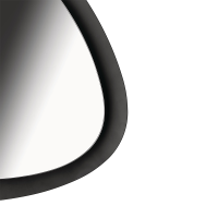 Espelho – Preto – Colombina – Alessi