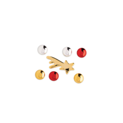 Conjunto de 6 Ímanes para Árvore de Natal – Bark for Christmas – Alessi