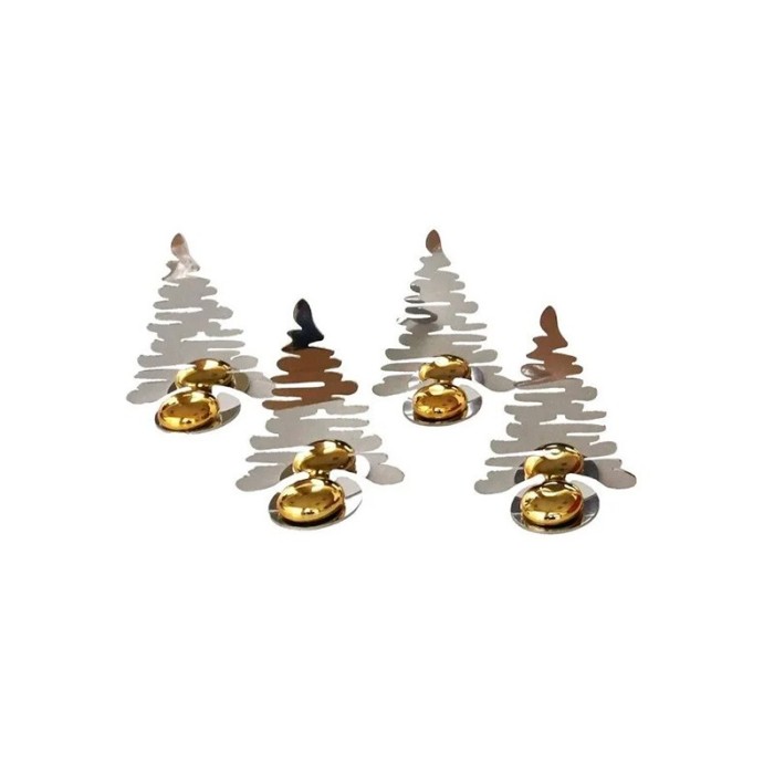 Conjunto de 4 Marcadores de Mesa – Inox – BarkPlaceTree – Alessi