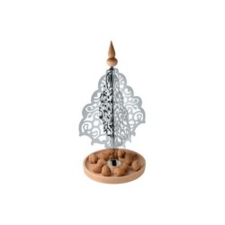 Árvore de Natal de Mesa – Inox e Madeira – Dressed for X-mas – Alessi