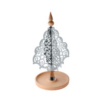 Árvore de Natal de Mesa – Inox e Madeira – Dressed for X-mas – Alessi