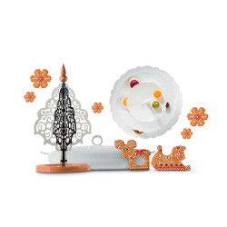 Árvore de Natal de Mesa – Inox e Madeira – Dressed for X-mas – Alessi
