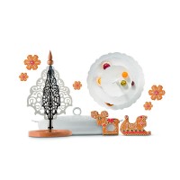 Árvore de Natal de Mesa – Inox e Madeira – Dressed for X-mas – Alessi