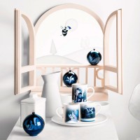 Ornamento Bailarina para Árvore – Azul – da coleção Blue Christmas – A Di Alessi