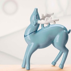 Ornamento Rena – Azul – da coleção Blue Christmas – A Di Alessi