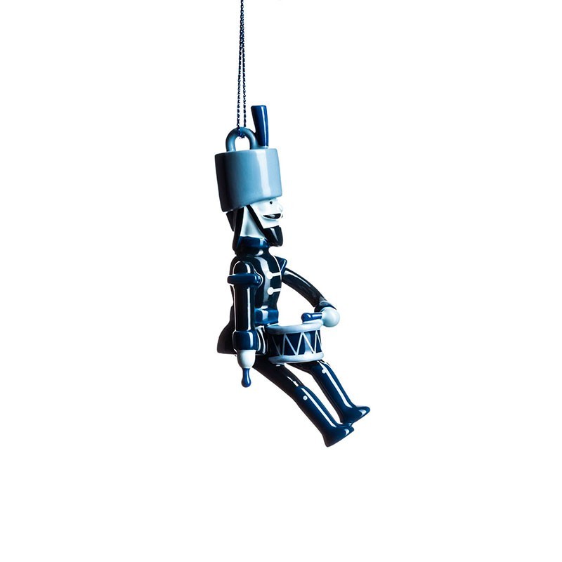 Ornamento Soldado – Azul – da coleção Blue Christmas – A Di Alessi
