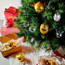 Bola de Natal – Dourado – Bue – A Di Alessi