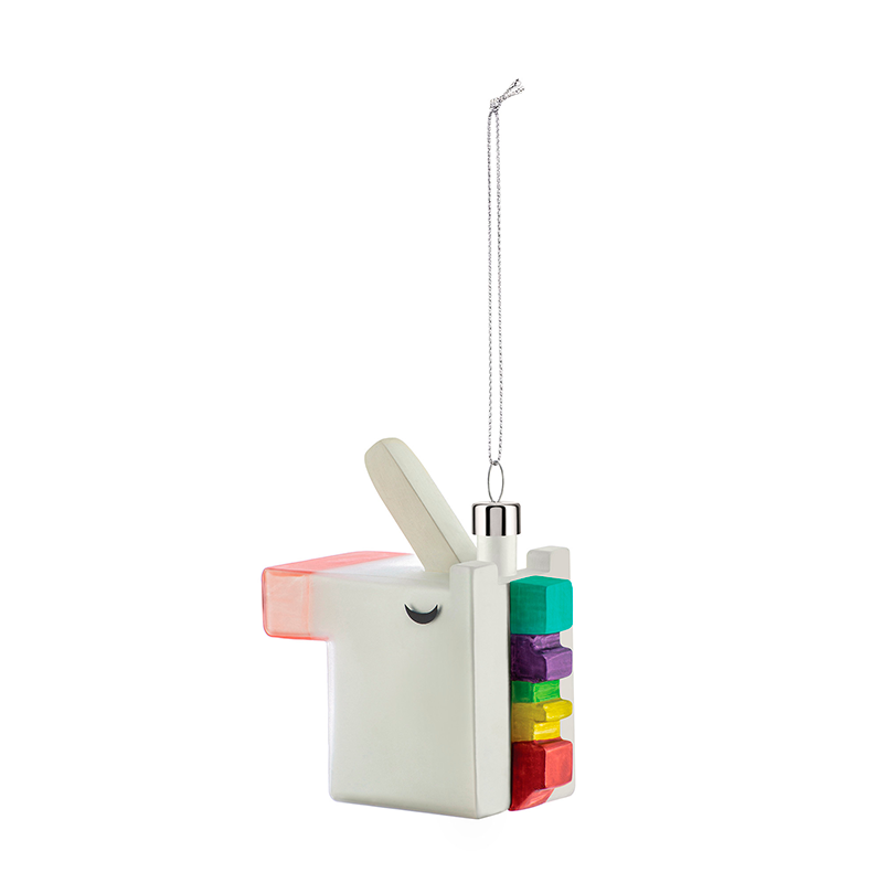 Ornamento de Natal Unicórnio Cubo – Le Palle Quadrate – Alessi