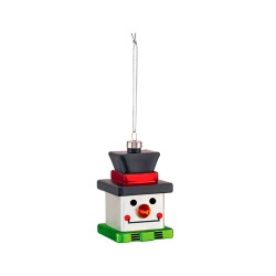 Ornamento de Natal Boneco de Neve Cubo – Le Palle Quadrate – Alessi