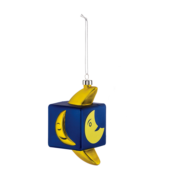 Ornamento de Natal Lua Cubo – Le Palle Quadrate – Alessi
