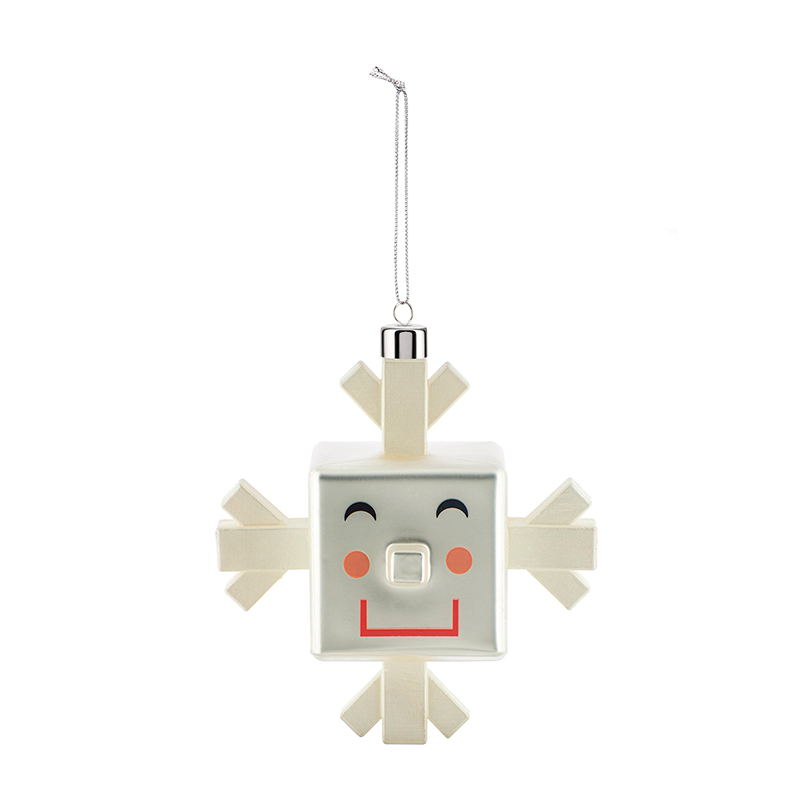 Ornamento de Natal Floco de Neve Cubo – Le Palle Quadrate – Alessi