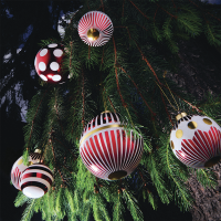 Bola de Natal Riscas Horizontais – Delight – Alessi