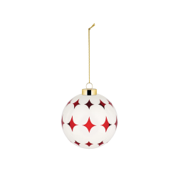 Bola de Natal Estrela – Branco