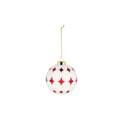 Bola de Natal Estrela – Branco
