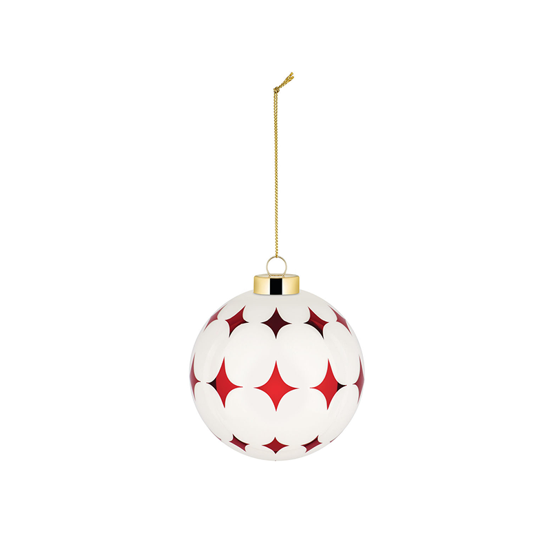 Bola de Natal Estrela – Branco