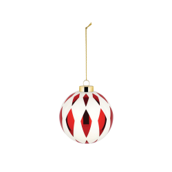 Bola de Natal Losângulo – Branco