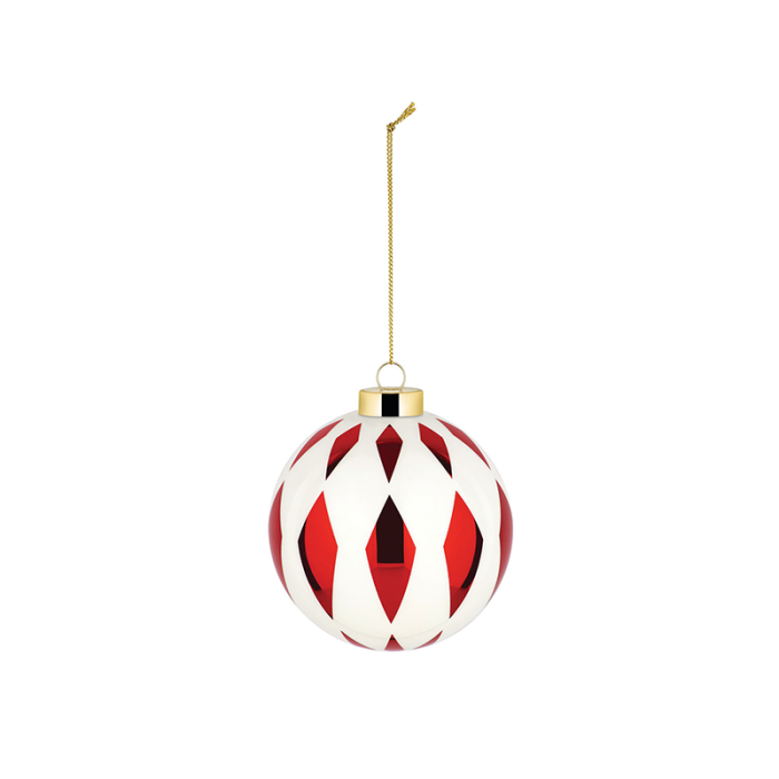 Bola de Natal Losângulo – Branco
