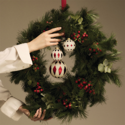 Bola de Natal Losângulo – Branco