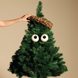 Conjunto de 2 Decorações de Natal Carol – Branco e Preto – Freebies – Alessi