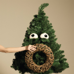 Conjunto de 2 Decorações de Natal Nick – Branco e Preto – Freebies – Alessi