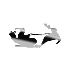 Porta-velas Trenó – Prateado – Barksled – Alessi