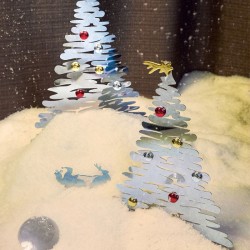 Porta-velas Trenó – Prateado – Barksled – Alessi